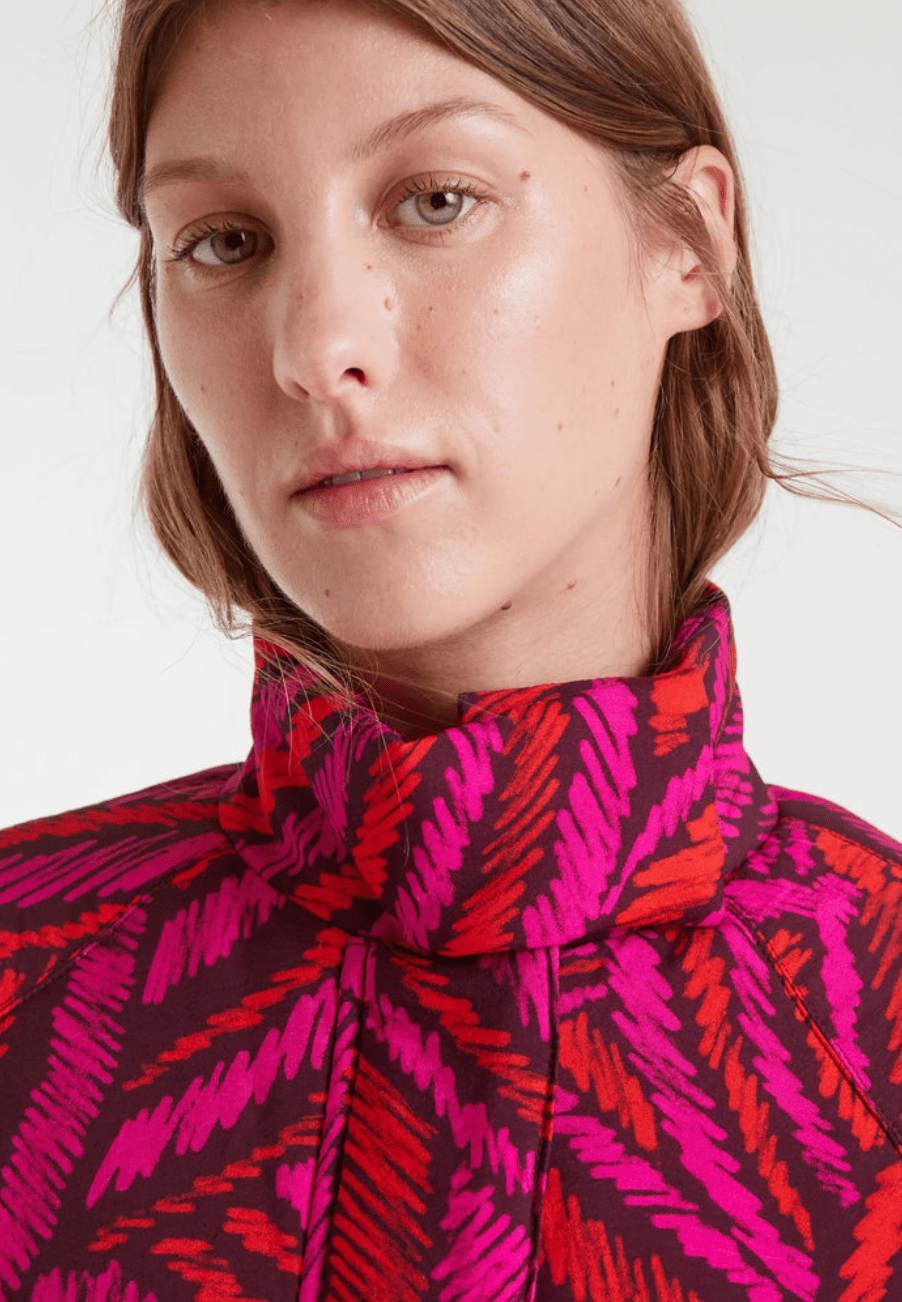 Graphic Printed Coat - Flea Boutiques