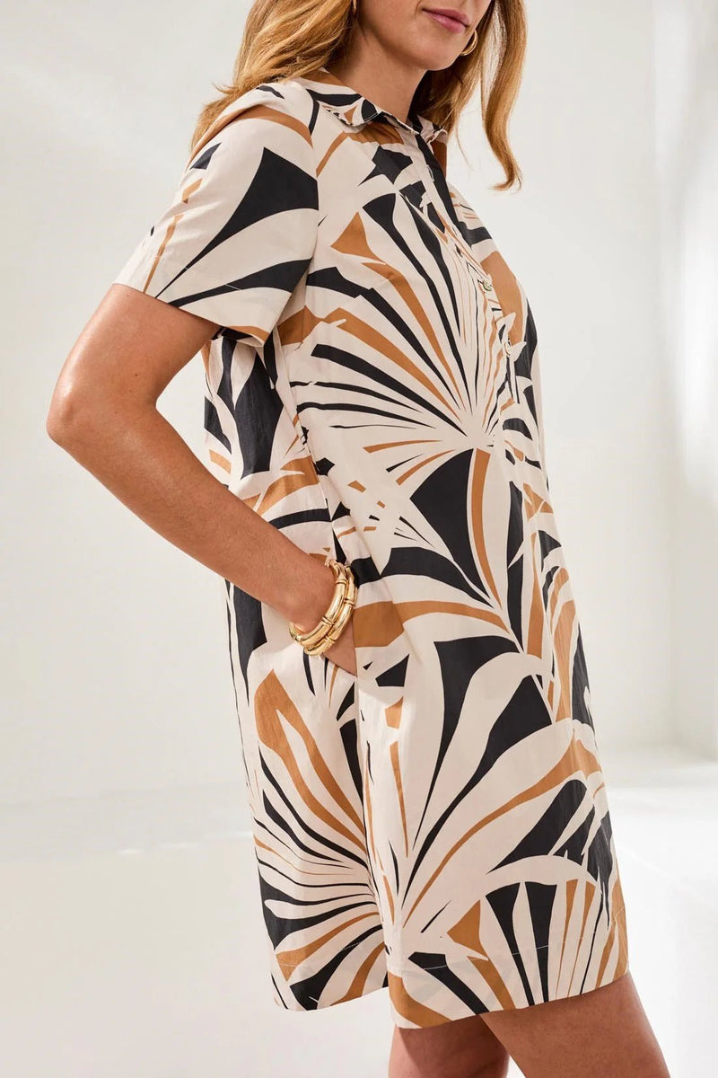 Half Btn Placket Dress - Flea Boutiques