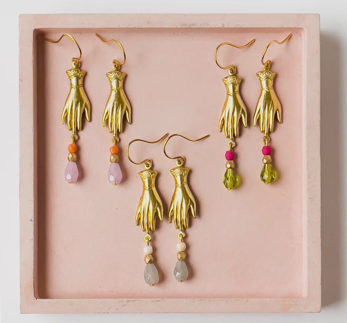 Hand Charm Earrings - Flea Boutiques