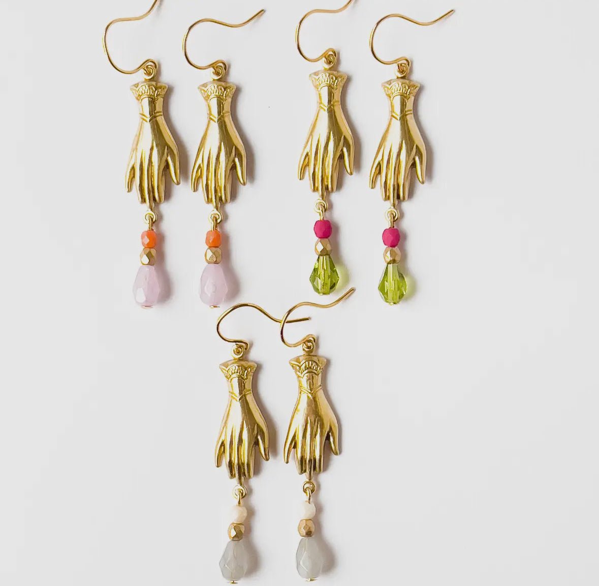 Hand Charm Earrings - Flea Boutiques