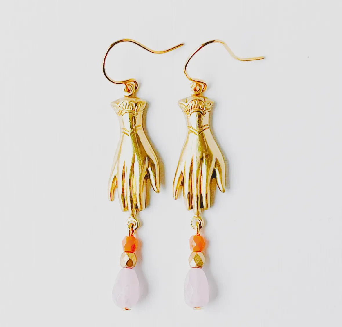 Hand Charm Earrings - Flea Boutiques