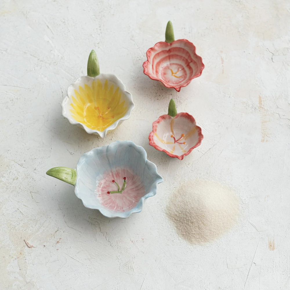Hand painted Flower Shape Prep Bowls
