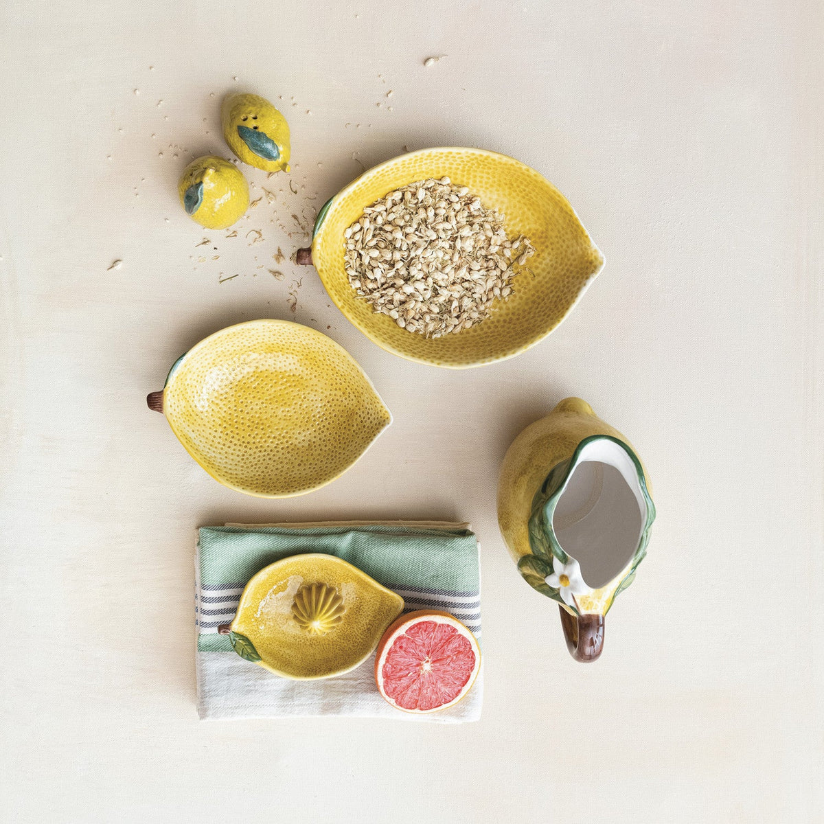 Hand Painted Lemon Shaped Juicer - Flea Boutiques