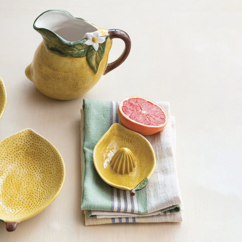 Hand Painted Lemon Shaped Juicer - Flea Boutiques