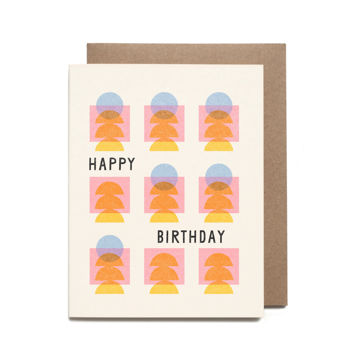 Happy Birthday Grid Card - Flea Boutiques