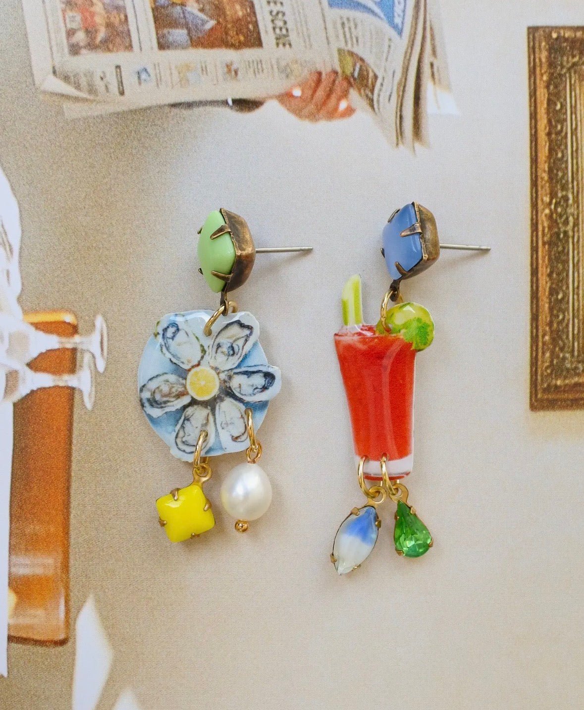 Haricot Vert Bloody Sunday Dangle - Flea Boutiques