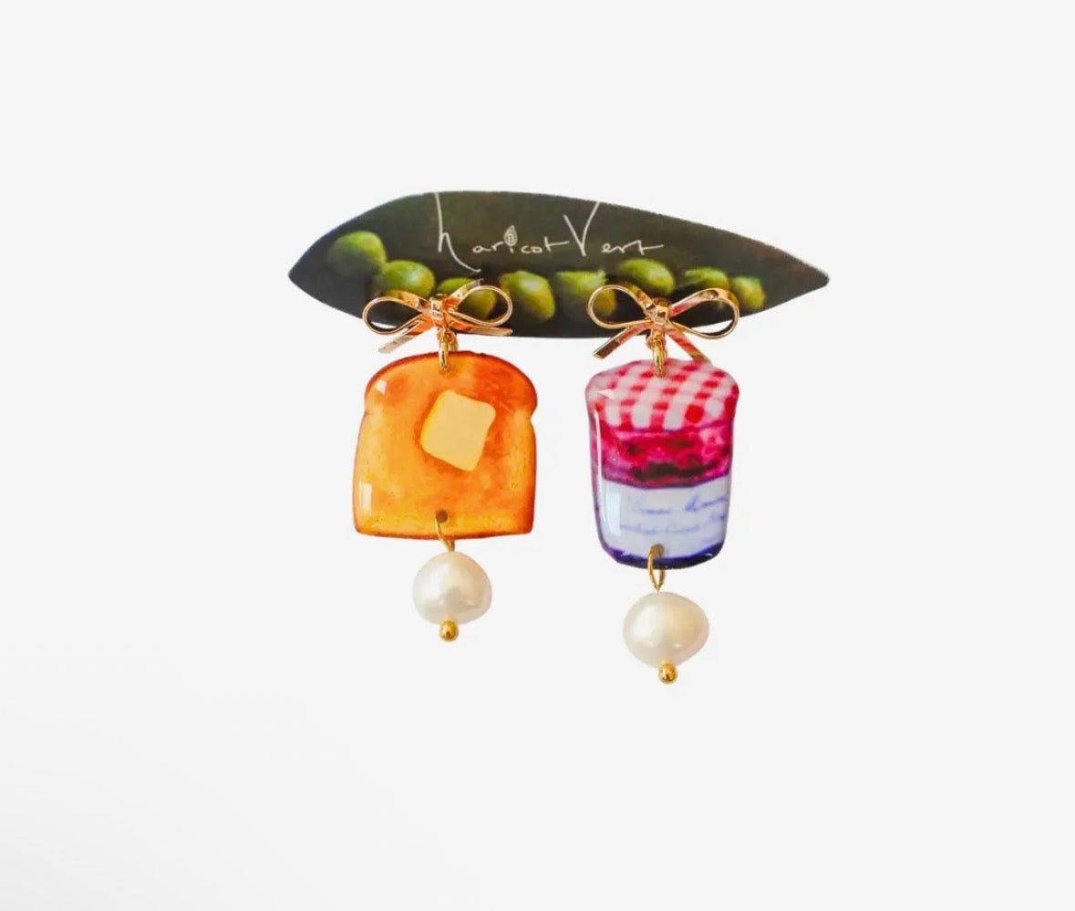 Haricot Vert Toast & Jam Dangle - Flea Boutiques