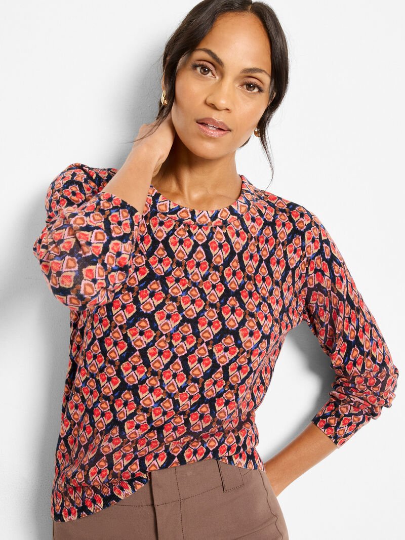 Harvest Ikat Thin Knit - Flea Boutiques