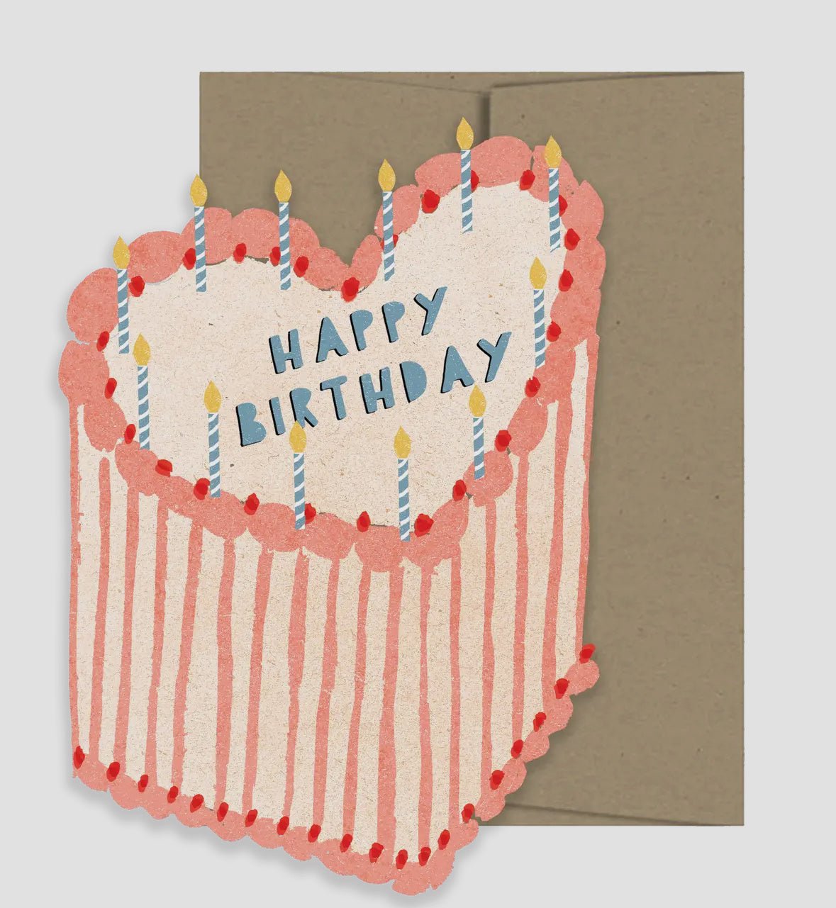 Heart Cake Die Cut Card - Flea Boutiques
