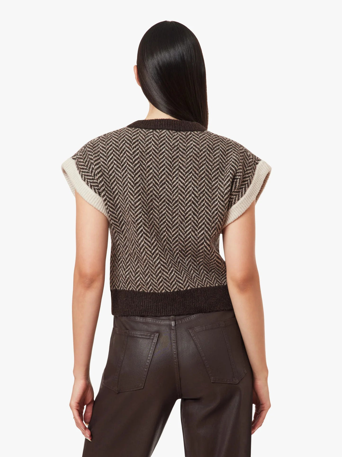 Herringbone Sweater Vest - Flea Boutiques