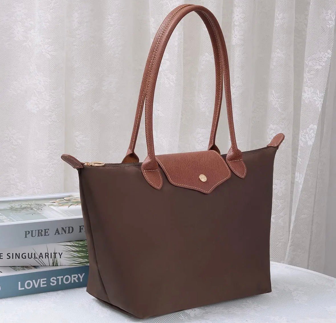Hila 16in Nylon Tote - Flea Boutiques