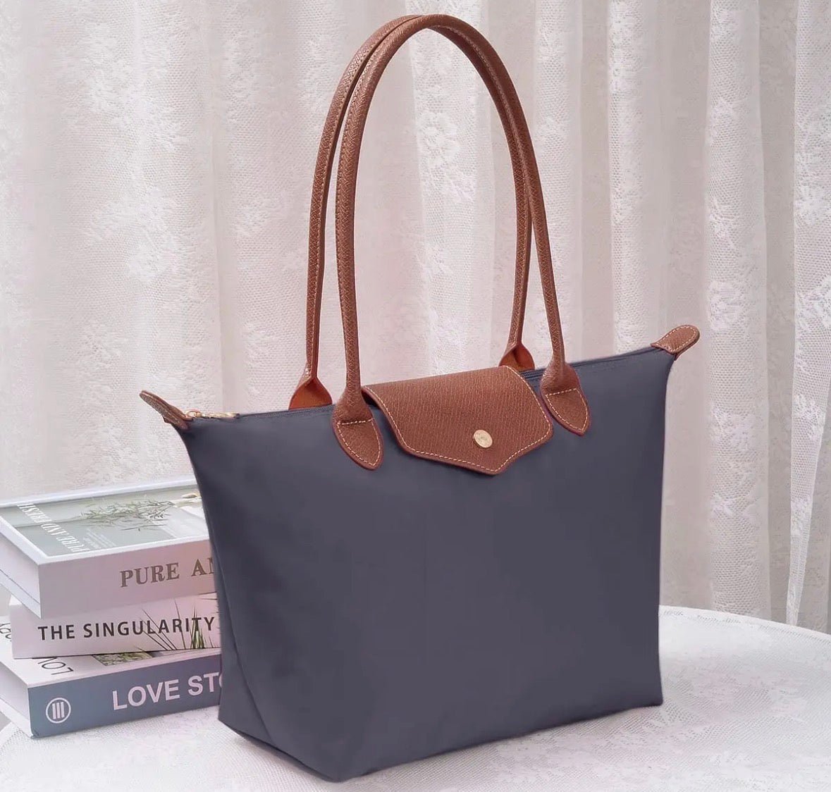 Hila 16in Nylon Tote - Flea Boutiques