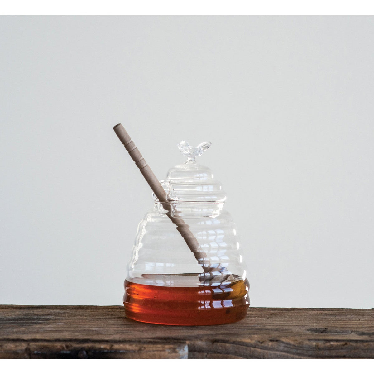 Honey Jar with Dipper - Flea Boutiques