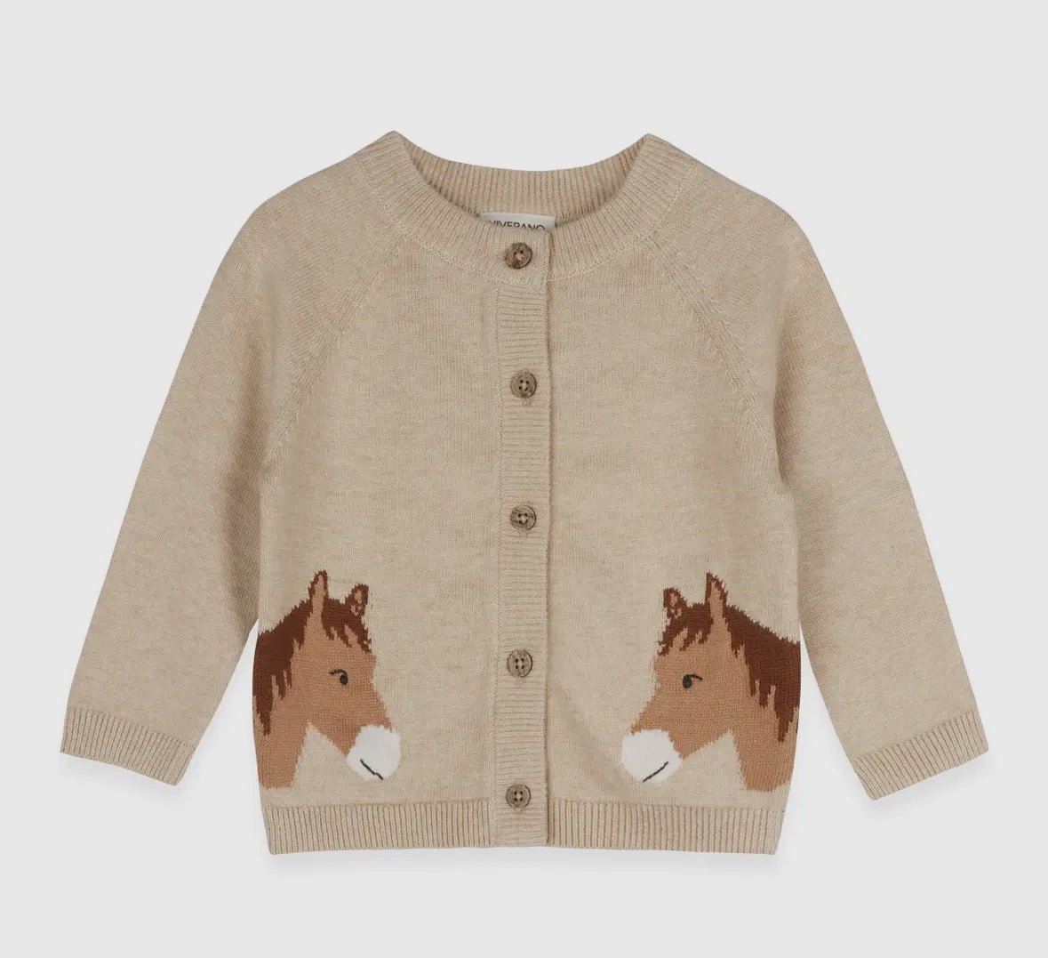 Horse Jacquard Cardigan - Flea Boutiques