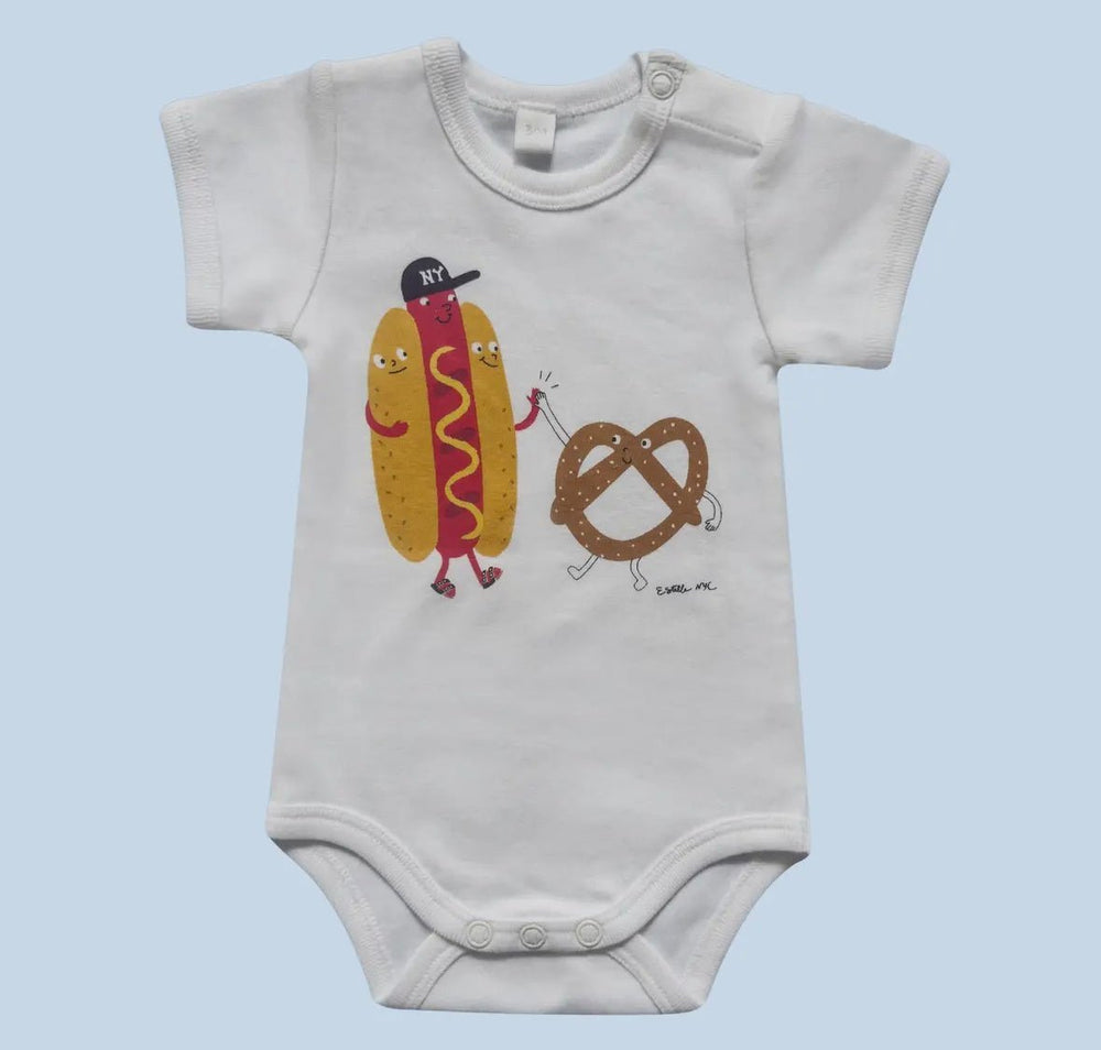 Hot Dog & Pretzel Onesie