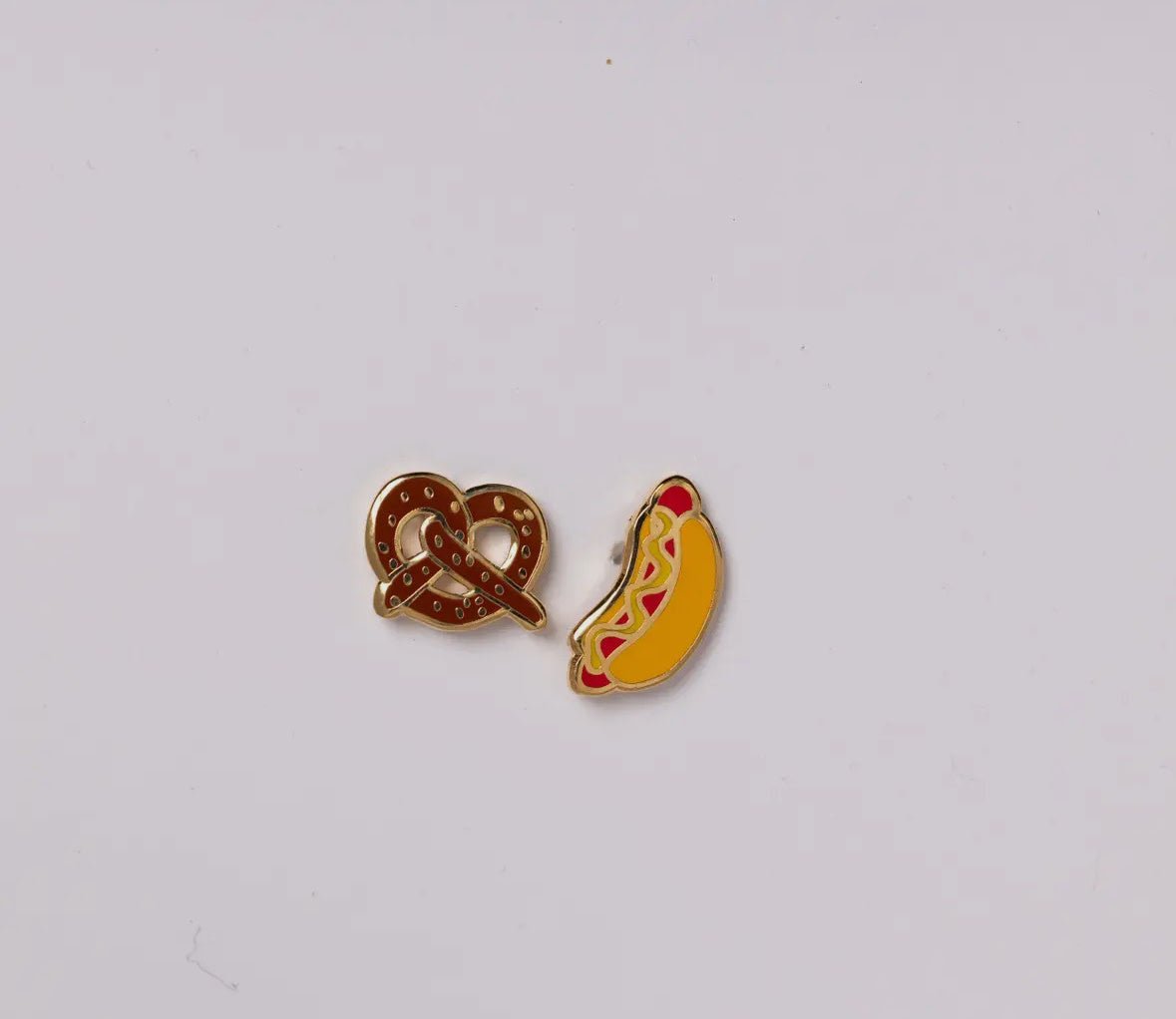 Hot Dog & Pretzel Studs - Flea Boutiques