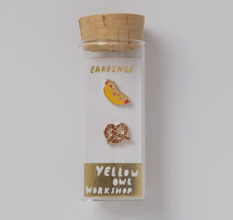 Hot Dog & Pretzel Studs - Flea Boutiques