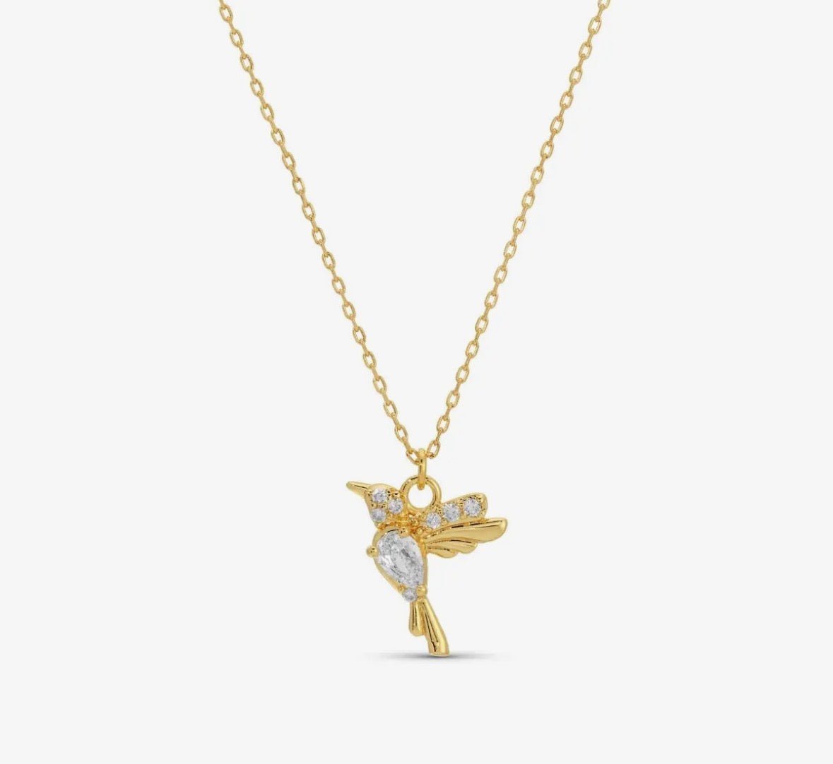 Hummingbird Pendant Necklace - Flea Boutiques