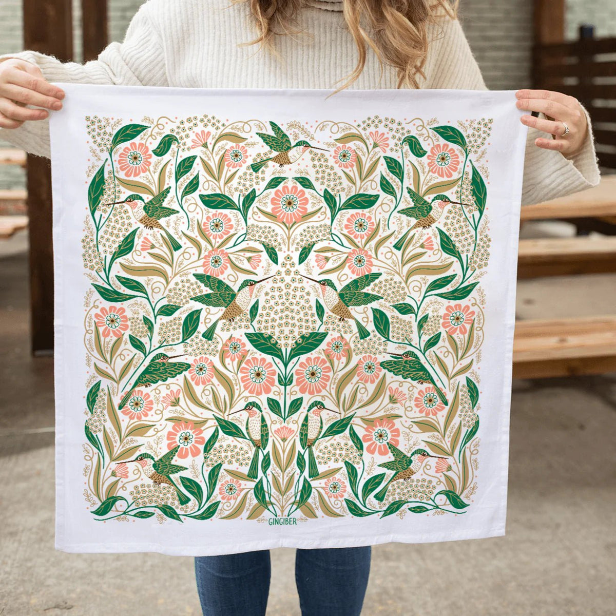 Hummingbird Tea Towel - Flea Boutiques