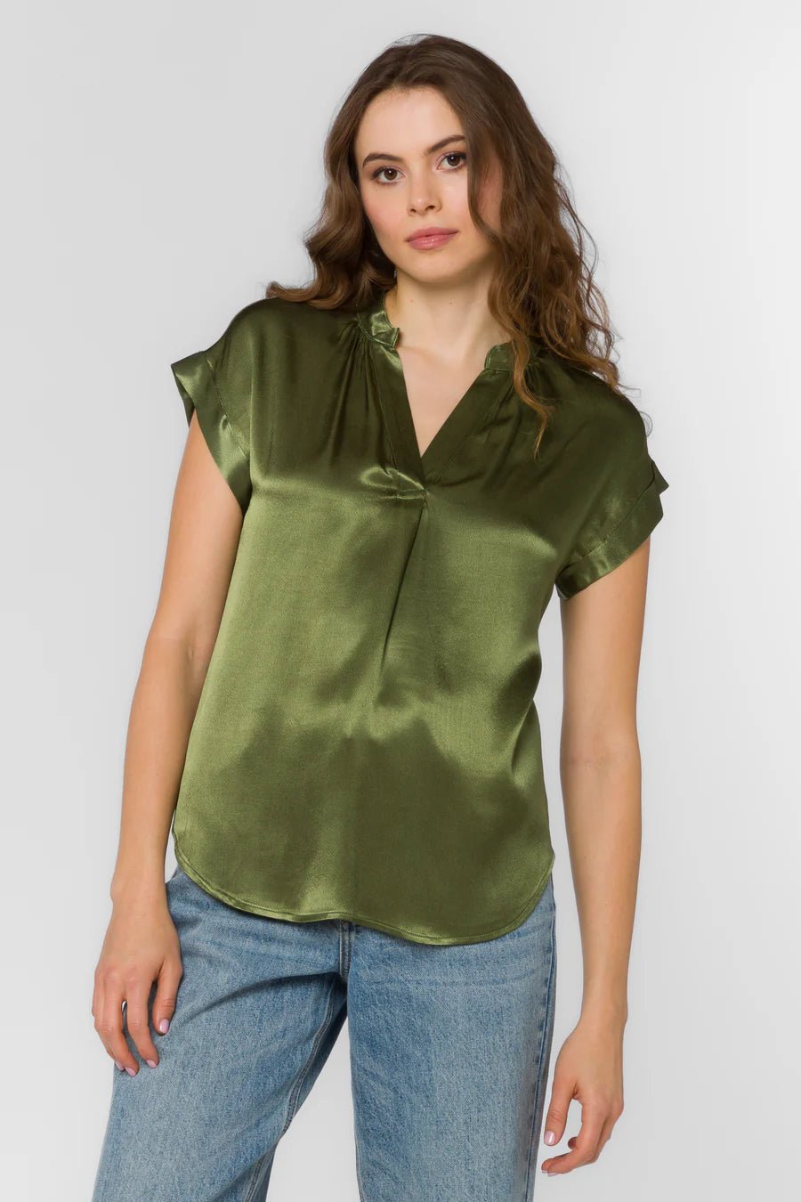 Huxley Short Cuffed Blouse - Flea Boutiques
