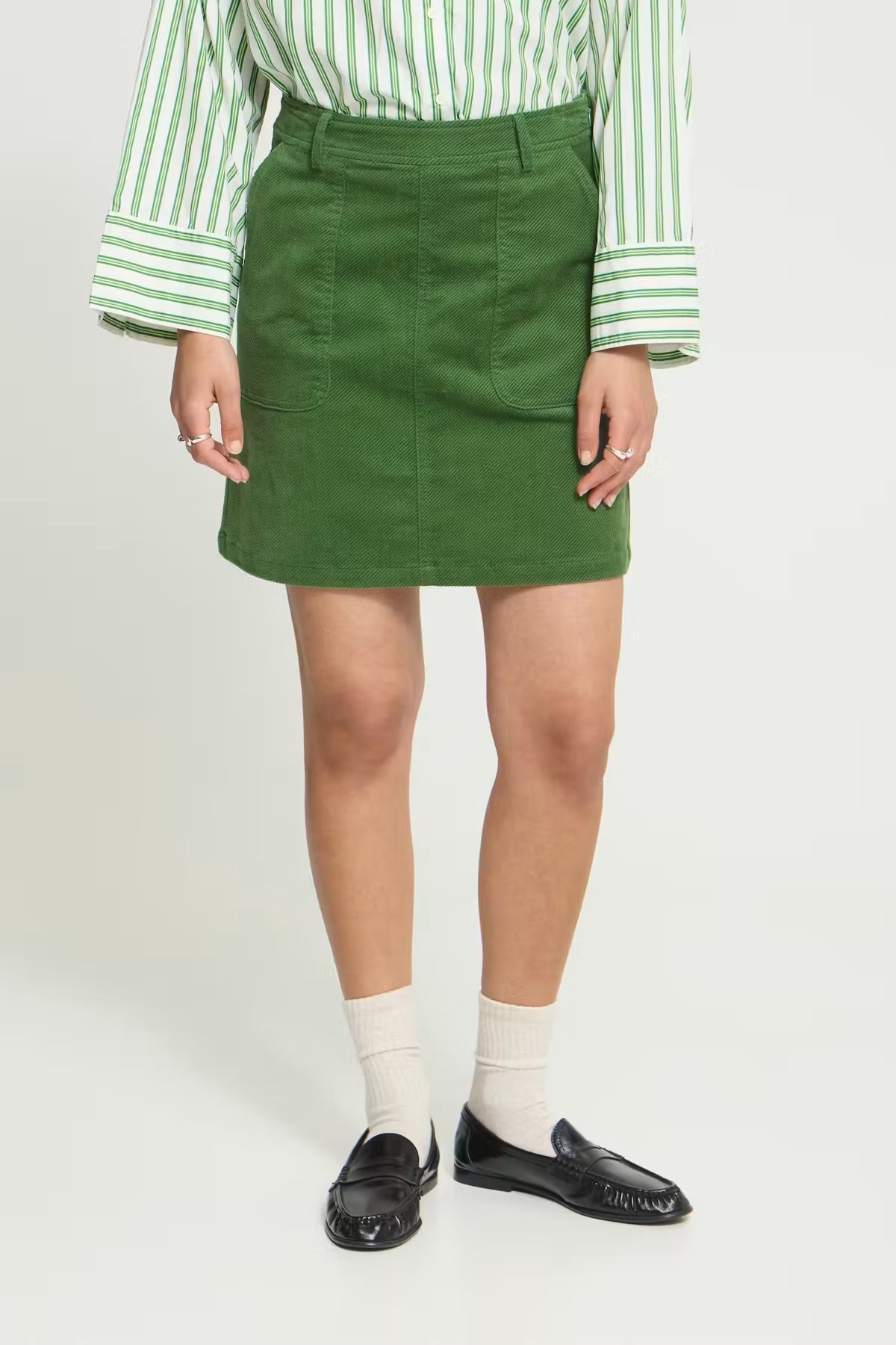 Ihfecova Corduroy Mini Skirt - Flea Boutiques