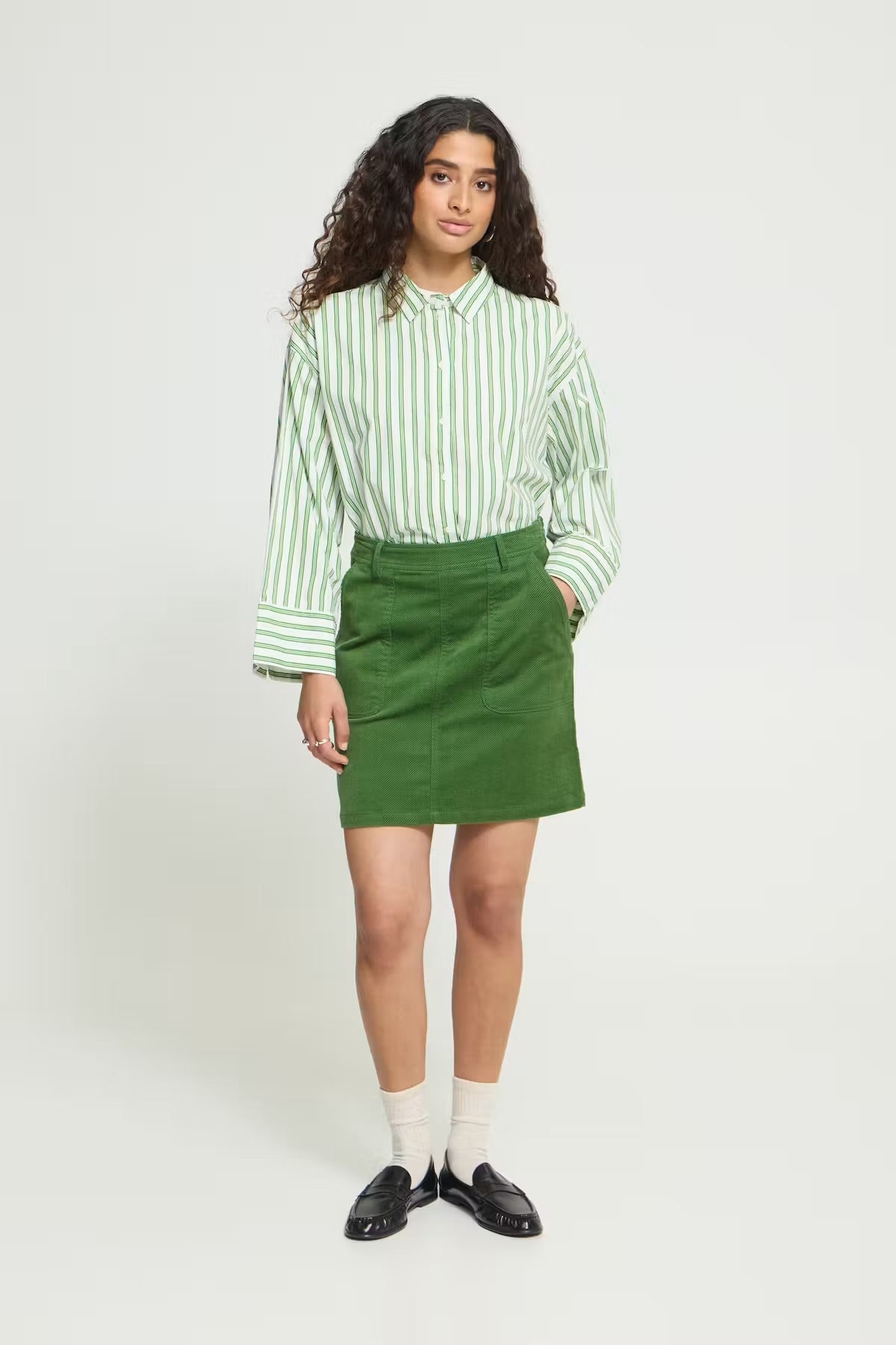 Ihfecova Corduroy Mini Skirt - Flea Boutiques
