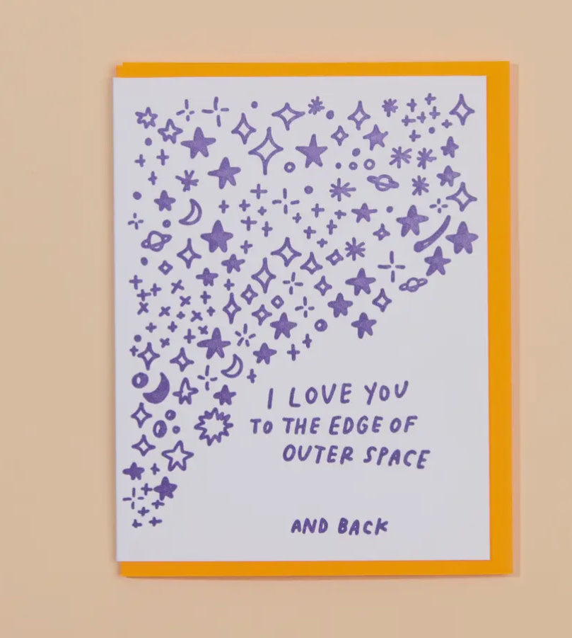 Outer Space I Love You Card
