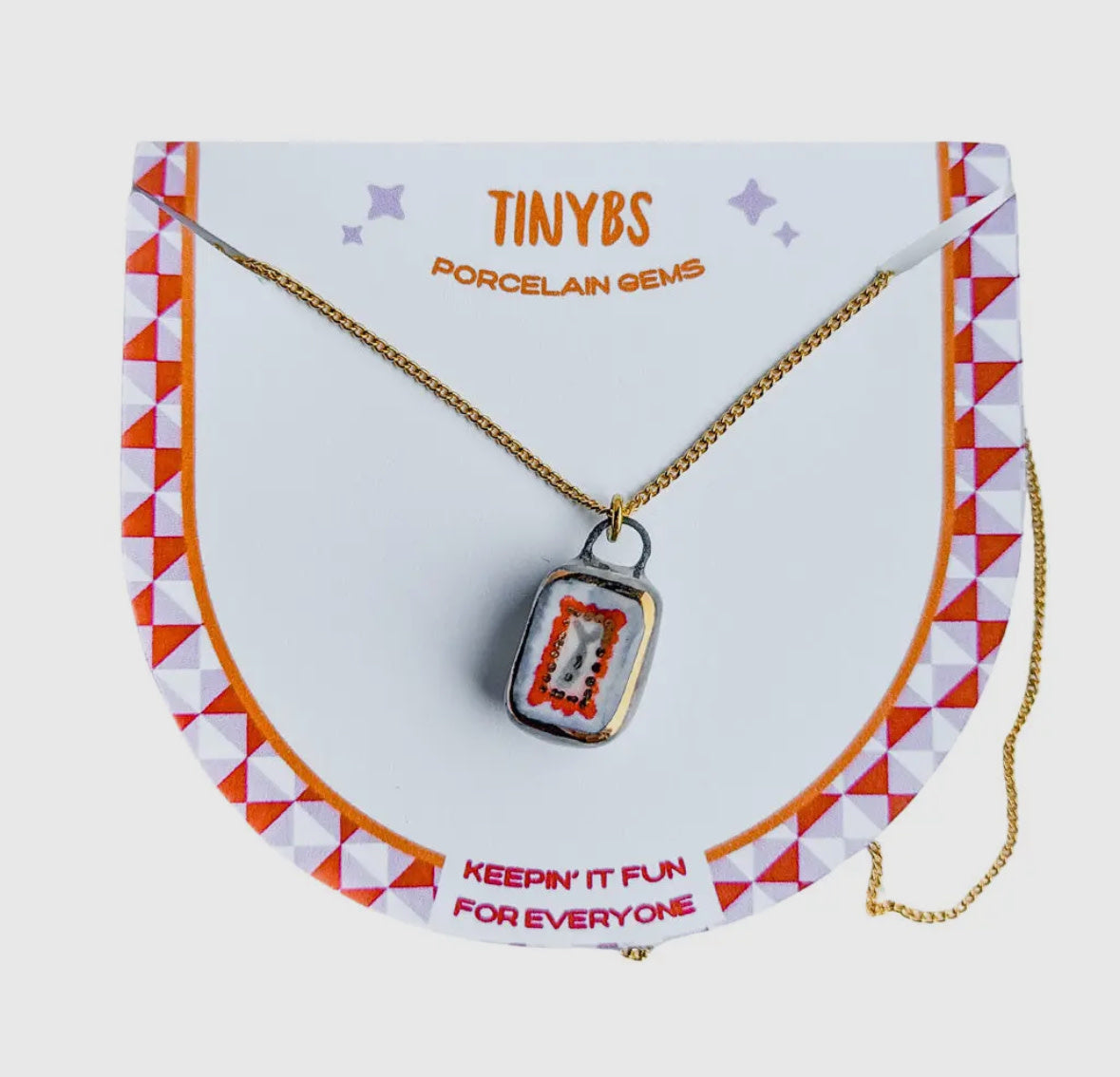 3D Sardine Tin Charm Necklace