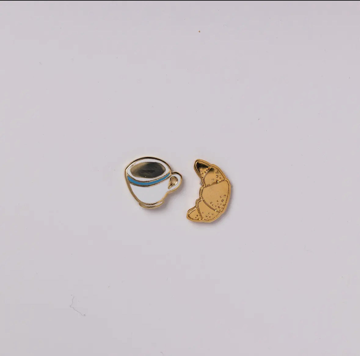 Croissant & Coffee Studs