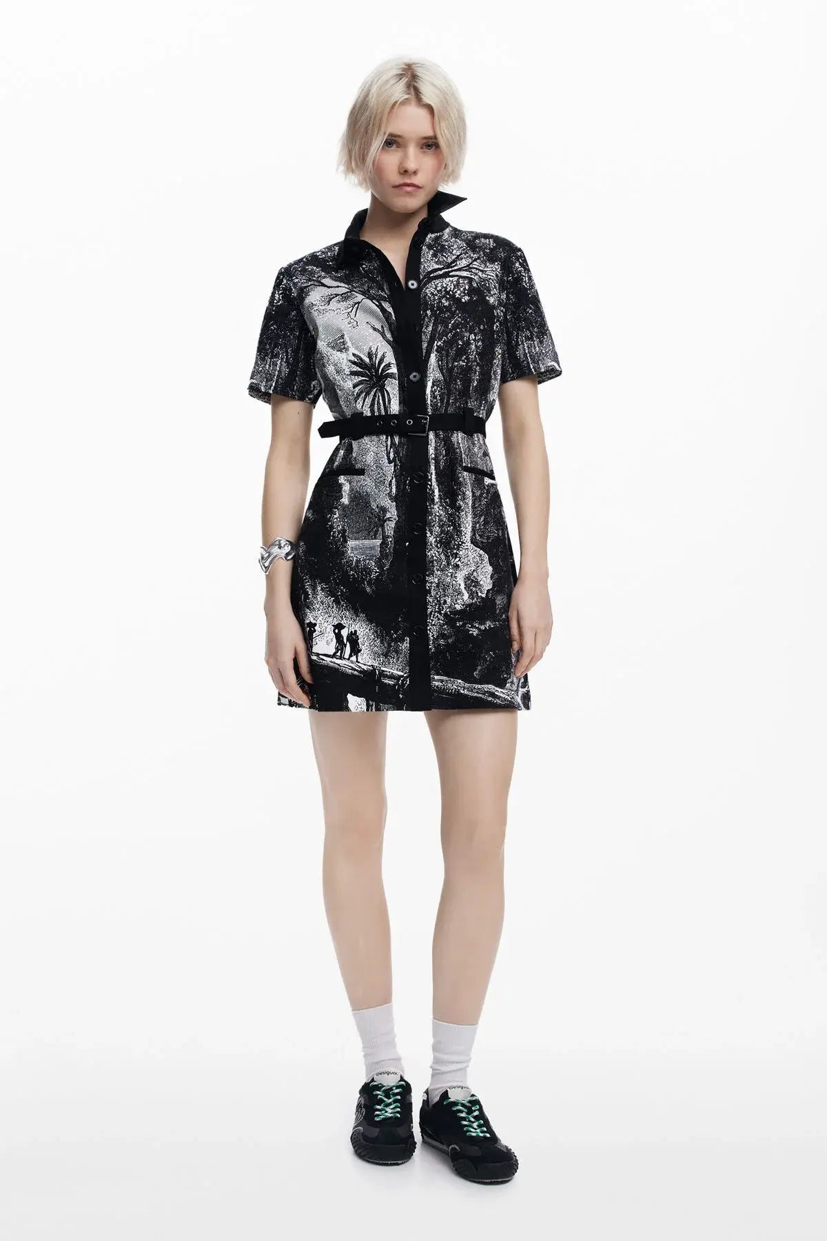 Lithograph Shirt Dress