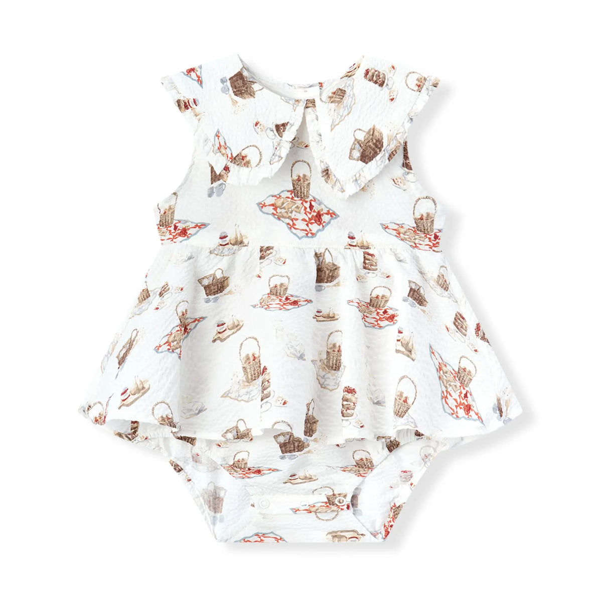 Ruffle Collar One Piece