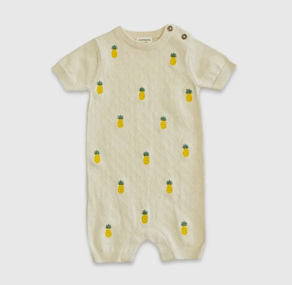 Pineapple Knit Romper