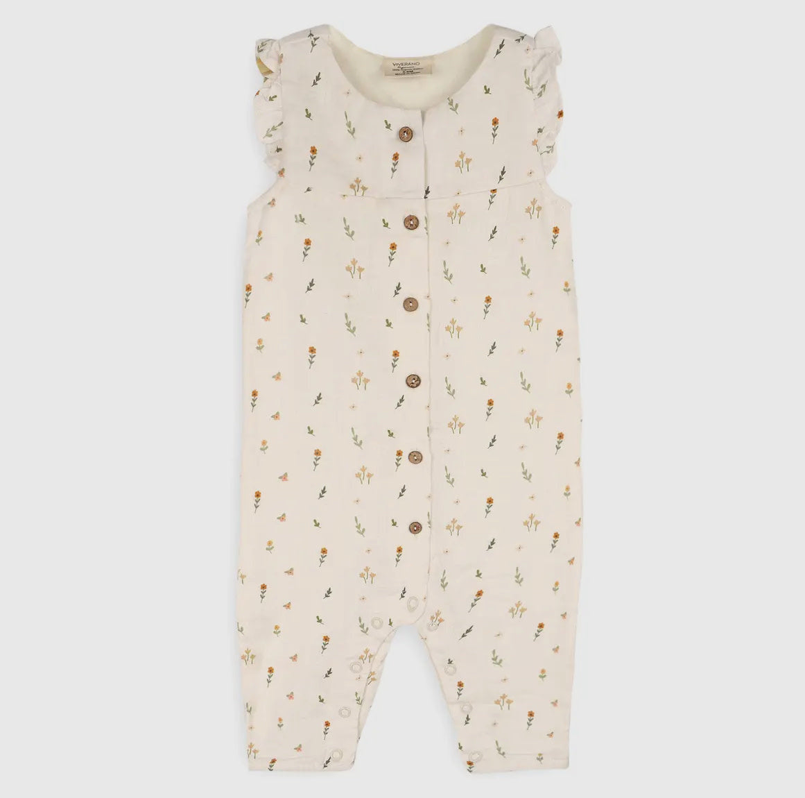 Boho Floral Button Jumpsuit