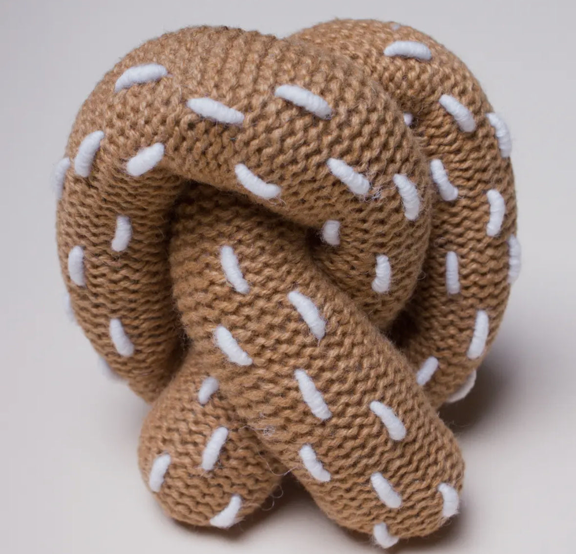Handmade Organic Pretzel Rattle