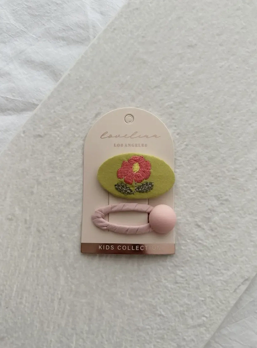 Floral  Hair Clip Set