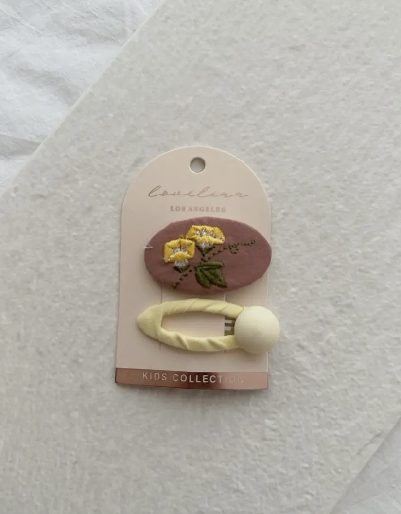 Floral Seasonal Hair Clip Set