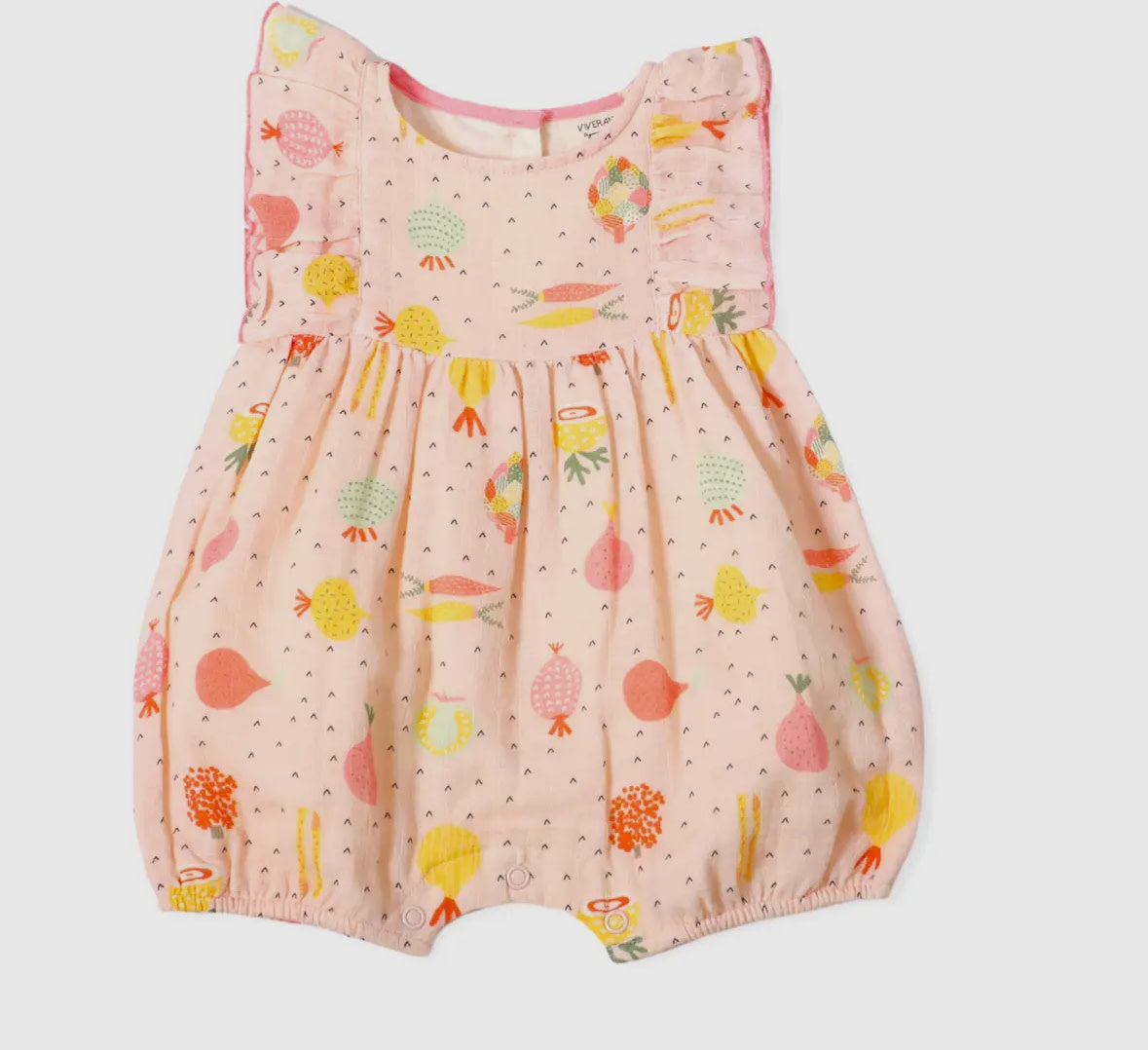 Veggie Ruffle Short Romper