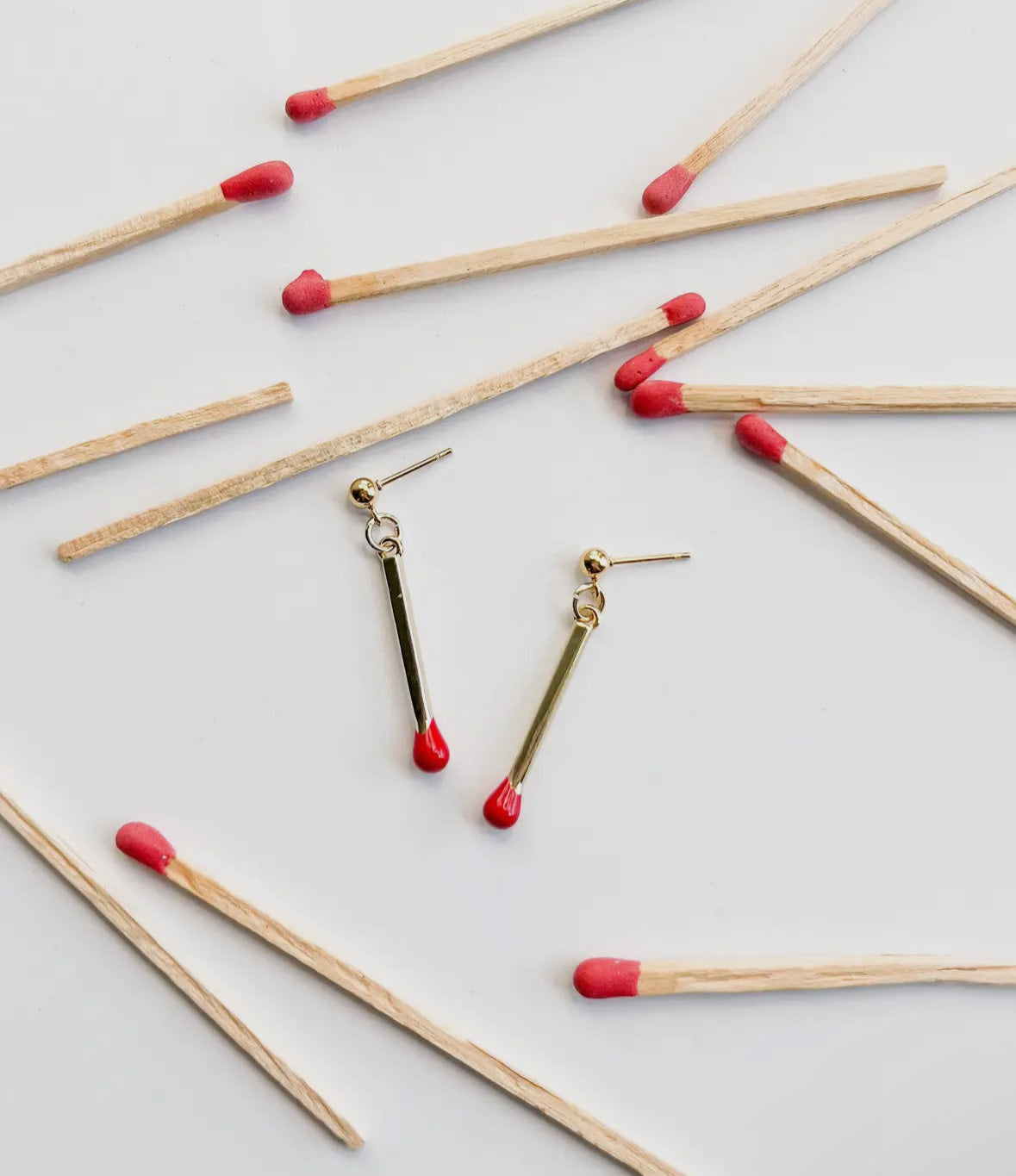 Matchstick Earrings