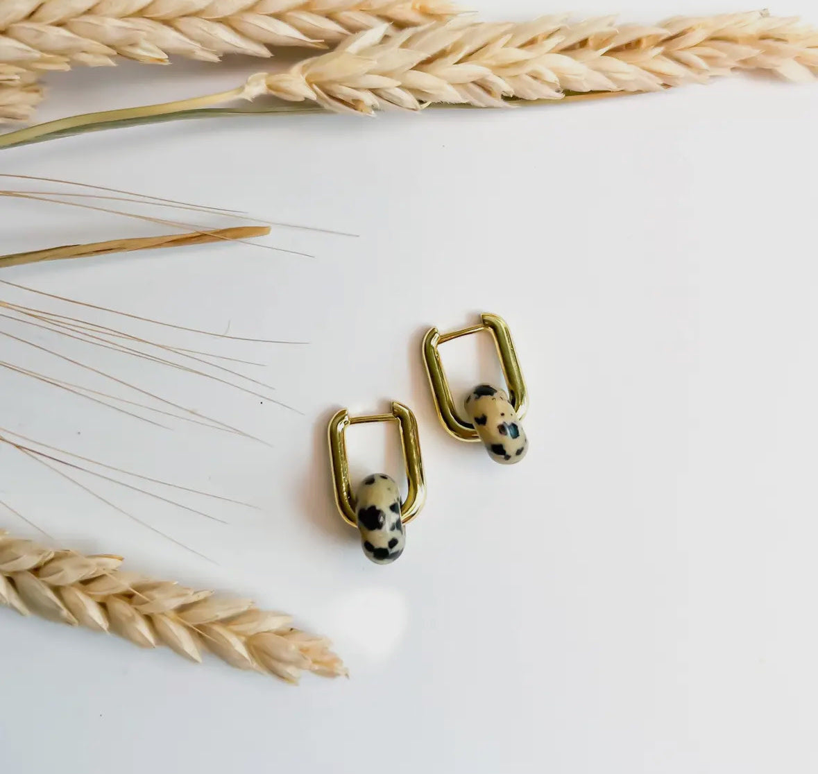 Dalmation Jasper Hoops