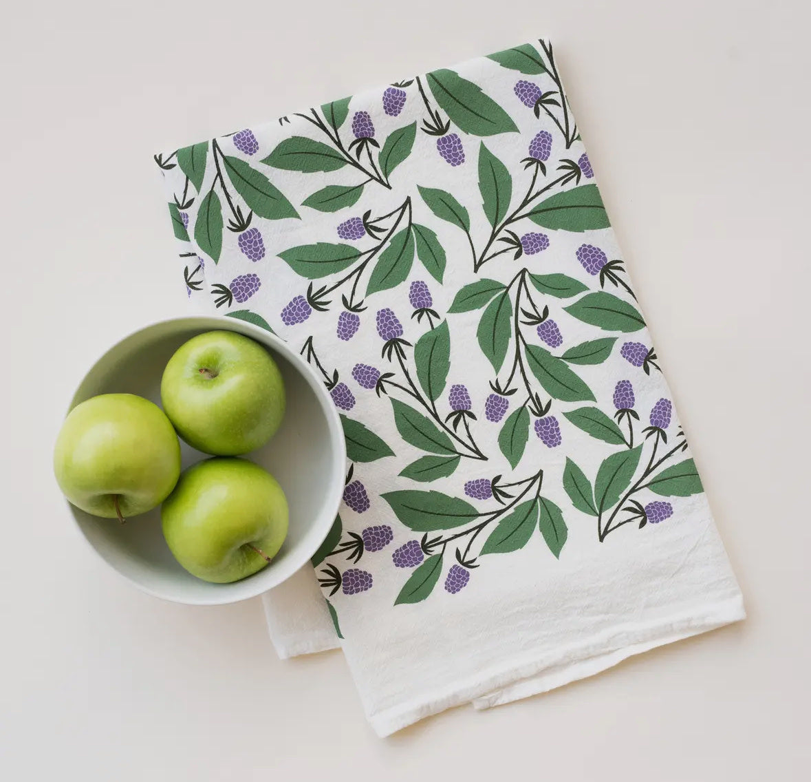 Black Berries Tea Towel