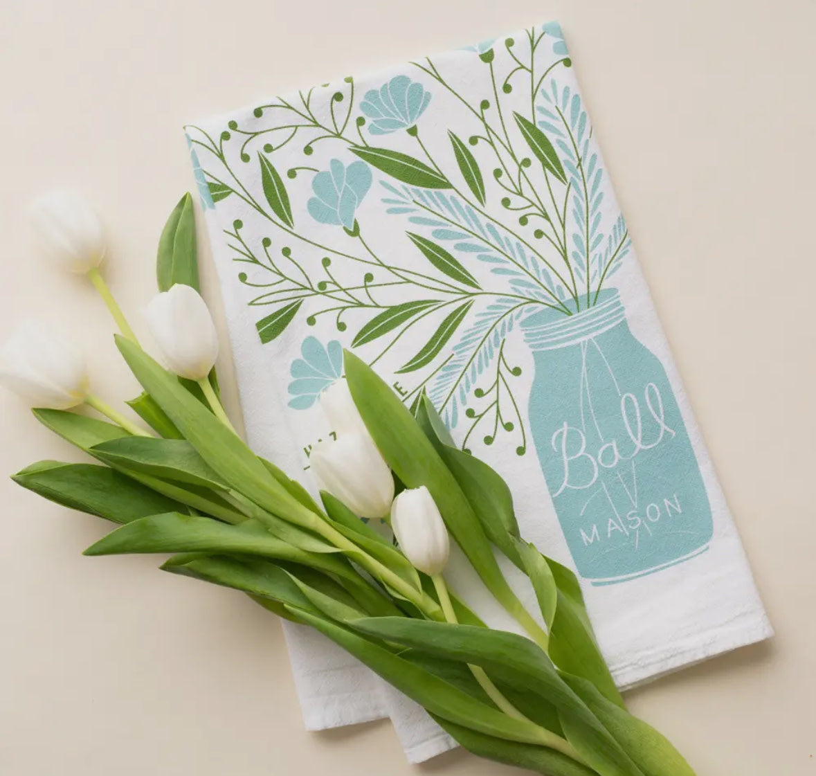 Mason Jar Tea Towel