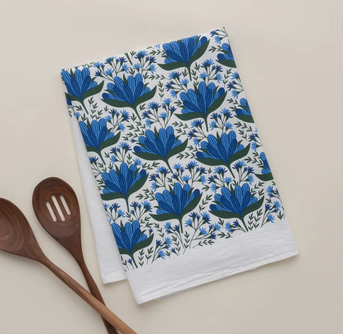 Blue Gentian Tea Towel