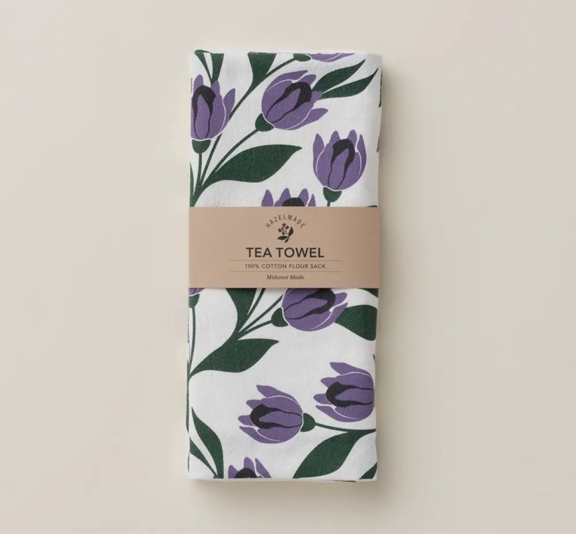 Tulips Tea Towel