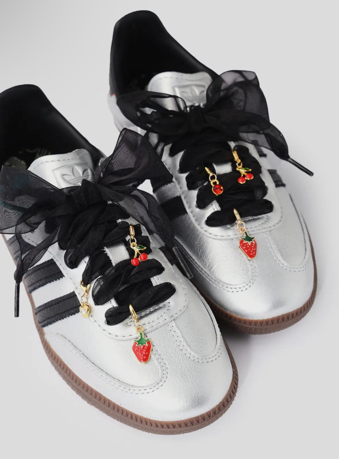 Strawberries & Cherries shoe charms