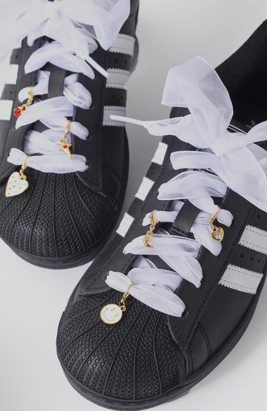 Silver Lace shoe charms