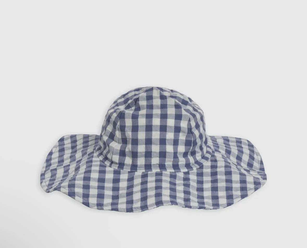 Seersucker Sun Hat