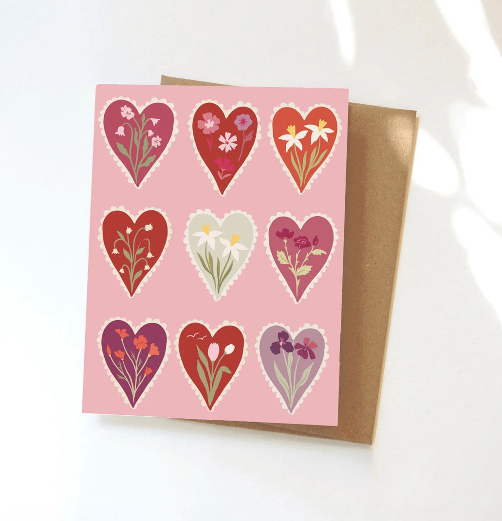 Valentine Hearts Greeting Card