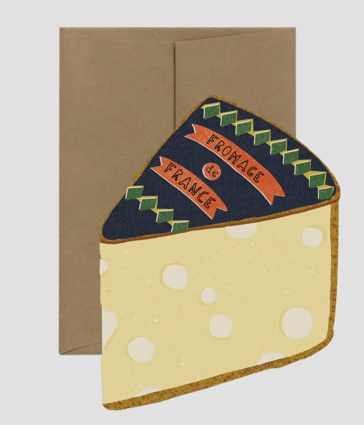 Cheese Die Cut Card