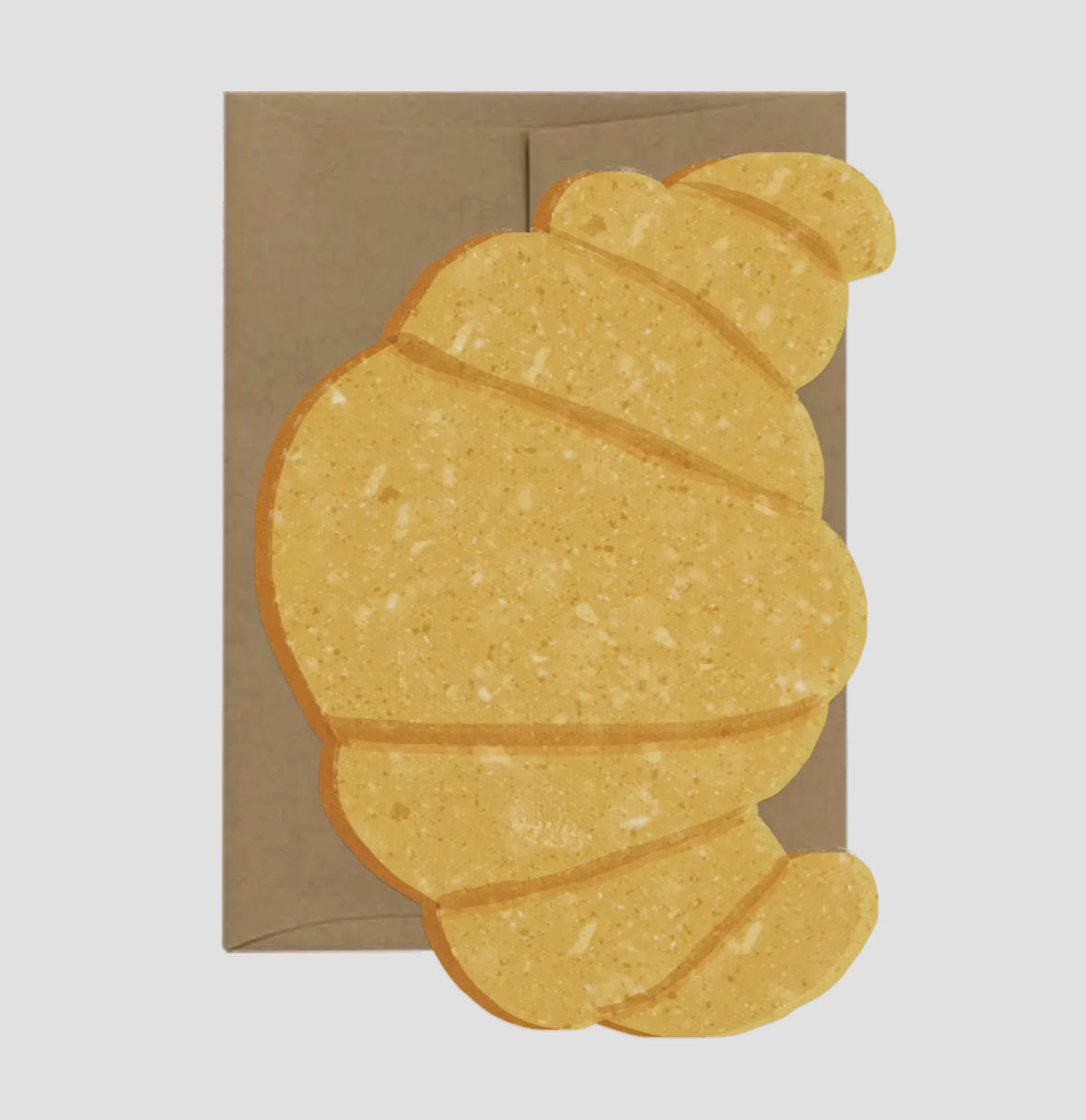 Croissant Die Cut Card