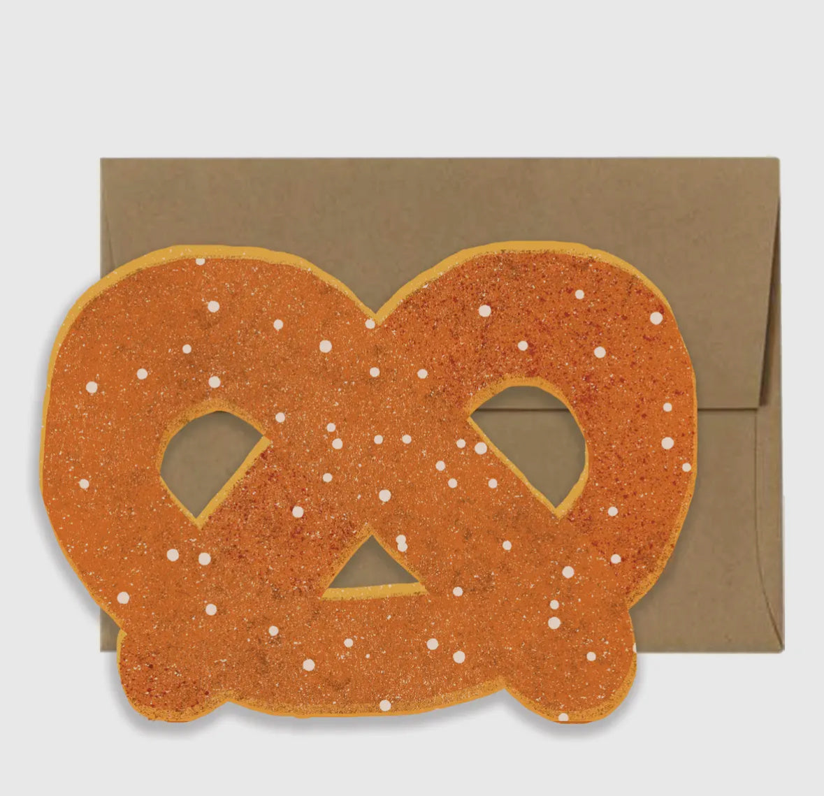 Pretzel Die Cut Card